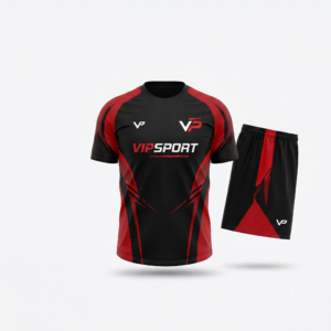 Bộ Quần Áo Bóng Đá VIP Sport Pro - Đỏ Đen Quyền Lực